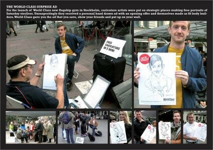 World Class Gym : Caricature