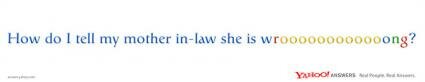 Yahoo Answers : Mother-In-Law