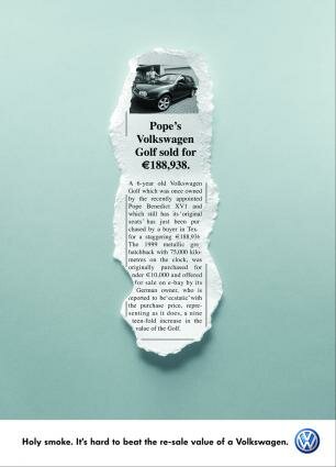 Volkswagen Golf : Pope