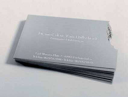 Dentist’s Business Card : Metal